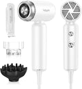 Hair Dryer - Mini HairDryer, Ionic High-Speed Motor for Fast Drying, Portable Lightweight Blow Dryer, Quiet Blowdryer with Magnetic Curly Diffuser & Concentrator for Home Travel ONLY 110V