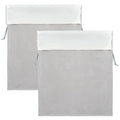 Segbeauty 2pcs Velvet Satin Bags with Drawstring, 15.7x11.8in Large Velvet Drawstring Bag Jewelry Bags with Satin Liner, 40x30cm Hair Dryer Storage Bag Pouch for Diffuser Clothes Gray