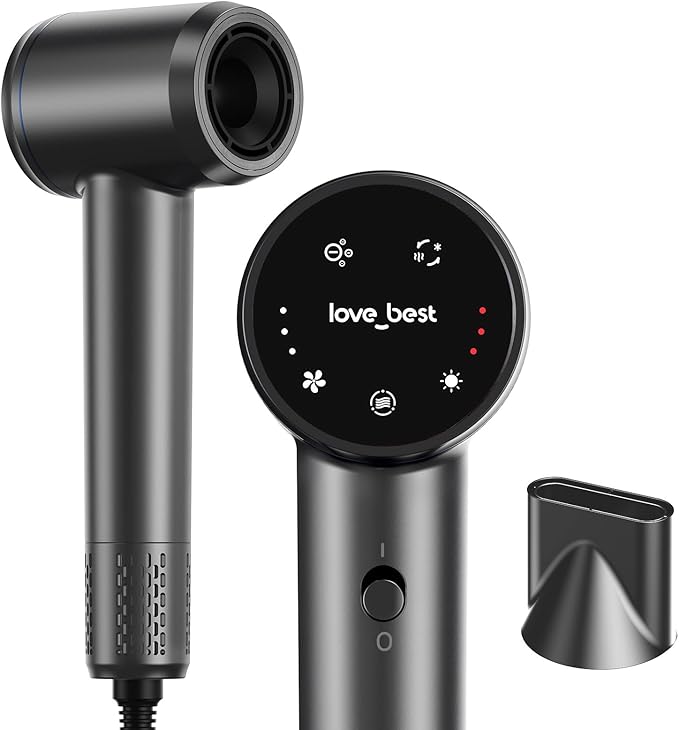 Hair Dryer, Professional Ionic Hair Dryer for Fast Drying, Low Noise and Quiet, Lightweight, 600 Mmillion Negative lonic High-Speed Hair Blow Dryer Without Hair Damage for Women, Men, Travel, Salon