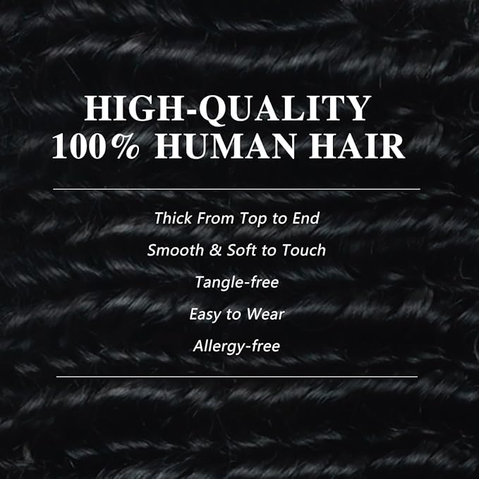 Deep Wave Clip in Hair Extensions Real Human Hair 2 Pack 240g Seamless Clip in Hair Extensions for Women Full Max with 16Pcs PU Thin Weft 22inch Natural Black
