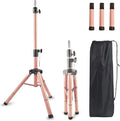 Smilco Mannequin Head Stand,Adjustable Wig Stand Tripod,Heavy Duty Wig Head Stand for Cosmetology Hairdressing Training