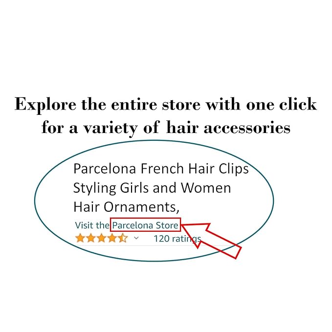 Parcelona French Rose Flower Twist N Clip Set of 2 Cellulose Acetate Shell Hair Clip Barrette 10.5 cm