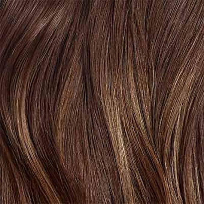 Luxy 100% Remy Human Hair – Halo Clip-In Hair Extensions –Natural Looking Volume & Length - One-Piece - Easy 5-Min Application 180 grams 20" Chocolate Brown Balayage