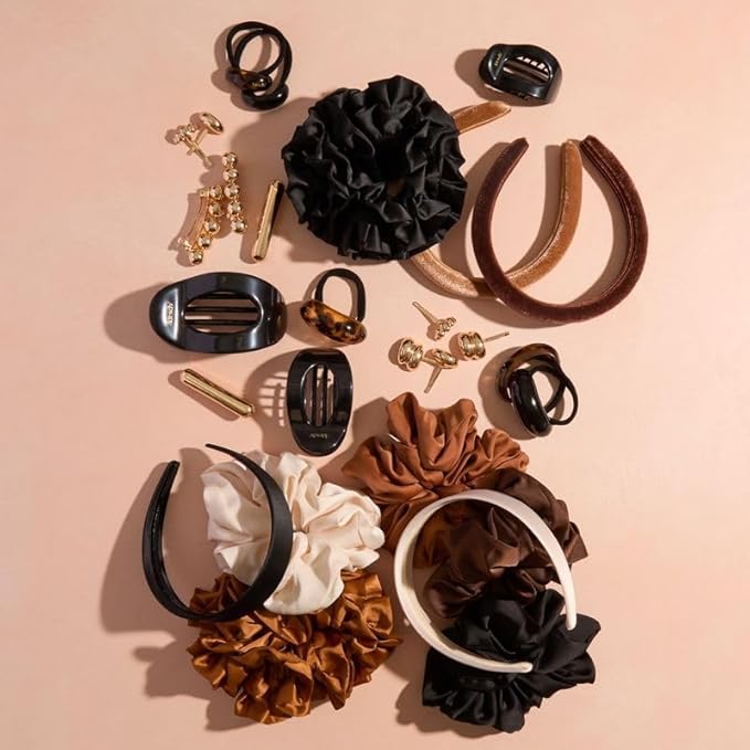 Kitsch Gold Hair Barrettes For Women - Stylish, Durable & Elegant Metal Hair Clips for Everyday or Special Occasions - Cloud & Bubble Design | Ideal Gifts for Women 2pc Set