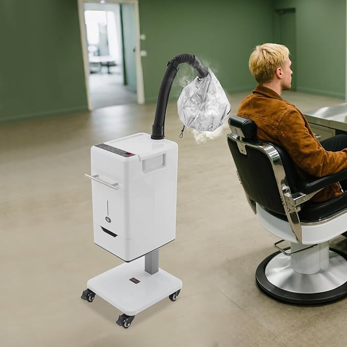 Nano Hair Steamer Machine Processor, Professional Hair Dryer, 500W Professional Hair Treatment Machine for Hair Drying, Heating, Perm Styling Salon SPA (500W Style1)