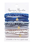 Gypsea Bands Hair Tie Bracelets for Men, Women & Kids - Set of 12 (La Jolla)