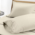 THREAD SPREAD 100% Egyptian Cotton Pillow Cases - 1000 Thread Count Pillow Cases Queen/Standard Size Set of 2, Soft & Breathable Extra Long Staple Sateen Weave Cotton Pillow Covers for Bed - Ivory