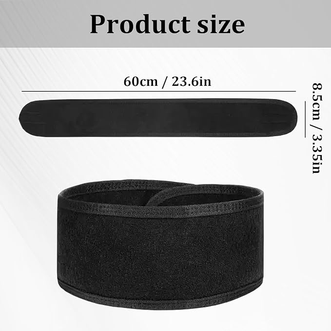 4 Pack Adjustable Makeup Headbands – Non-Slip Spa & Facial Hair Wrap, Washable Headband for Shower, Yoga, Gym, Salon & Home Use (Fits All), HZFD-AA