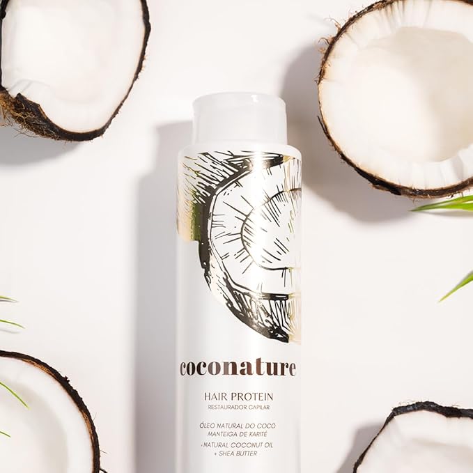 Hair Protein | Formaldehyde-Free Smoothing Treatment with Natural Coconut Oil & Shea Butter | Deep Repair, Frizz Control, Shine & Volume Reduction