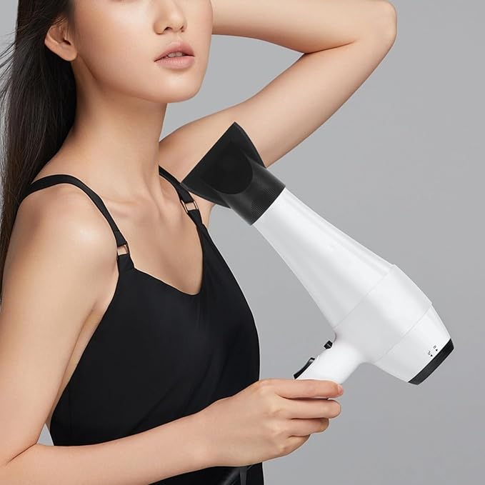 Beaupretty 2pcs Universal Hair Dryer Nozzle Attachment For Salon Styling Concentrator And Diffuser Tips For Blow Dryers For Curly Hair Hairdressing Accessories Black