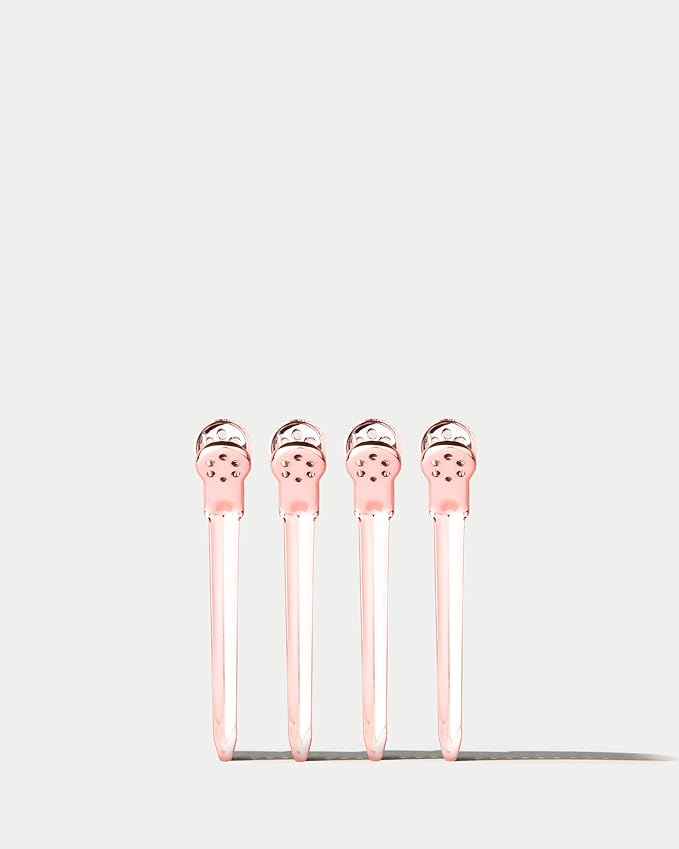 Framar Rose Gold Metal Hair Clips For Styling - Professional Hair Styling Clips, Hair Sectioning Clips, Salon Hair Clips Metal, Hairclips, Hair Salon Supplies – Extra Strong Hold – 4 Pack