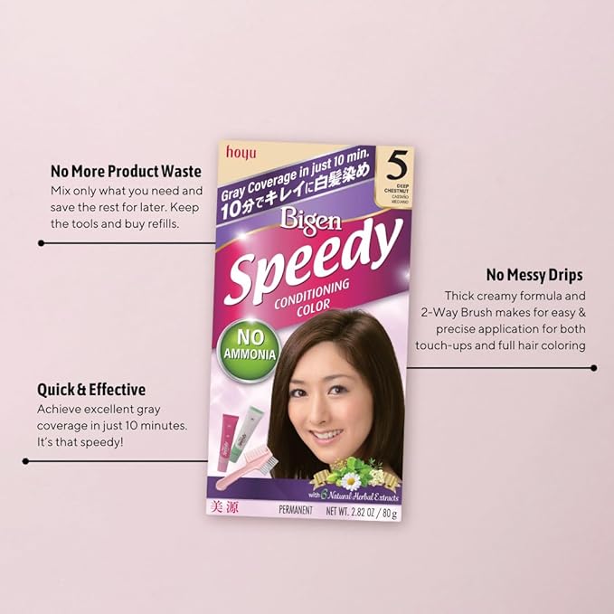 Bigen Speedy Conditioning Color Kit: 6 Medium Brown - 3 Pack