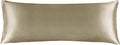 BEDELITE Satin Body Pillow Cover, Super Soft and Cooling Body Pillow Pillowcase for Hair and Skin, Breathable Silky Full Long Pillowcase Cover(20"x54", Taupe)
