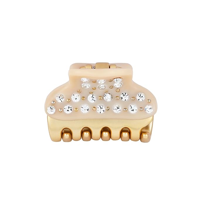 2026 Premium Durable Hair Claw Clip for Women, Original Italian Designed Strong Grip Hair Clips for Normal Fine Thin Hair, No Slip Jaw Clips with Gift Box for Christmas Birthday Girls, 1.2 Inch Beige