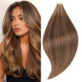 Tape in Hair Extensions Human Hair,14 Inch Human Hair Tape in Extensions 20Pcs Tape Ins Human Hair Extensions for Women Seamless Tape in Hair Extensions Real Human Hair