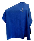 CHARLENE Professional Cutting Cape for Salon Hair Styling, Barber Haircut, Coloring, Skincare, Makeup (BP Logo, NAVY BLUE)