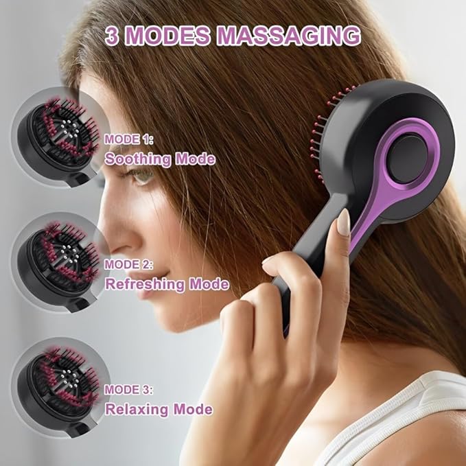 Electric Hair Massager Comb, Multi-Function Scalp Massager Brush for Hairs Care, Hair Scalp Massager Comb with Oil Applicator, Scalp Massager for Home Relaxation and Travel Use