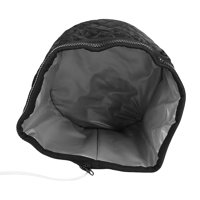 BRRNOO Heat Cap Deep Conditioning Thermal Hair Heating Cap 10 Temperature Settings 3 Timer Modes Water Proof Electric Heating Cap for Damaged Hair Restoration Composite Fabric PVC (US Plug 110V)