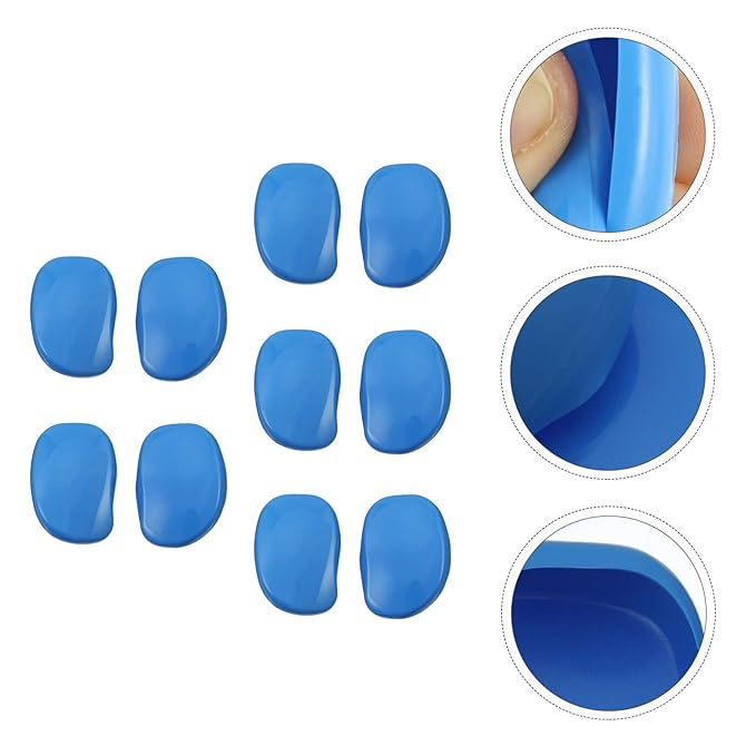 10pcs hair dye earmuffs ear shower caps waterproof ear cover salon ear covers ear covers for hair drying plastic ear covers bath & bathing accessories plastic leather Spa ear muffs