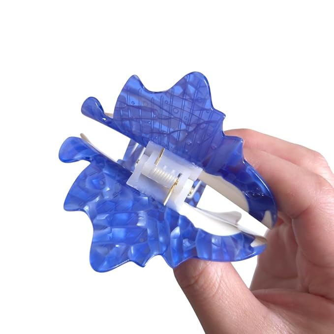 Novelty Sailfish Hair Clips,Cute Acetate Hair Clip,Big Claw Clips for Women,Blue