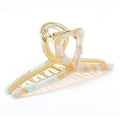 Big Hair Claw Clips Metal Butterfly Hair Claw for Women Strong Hold Acetate Metal Hair Clamps 4.7" Large Hair Accessories for Long Thick/Thin Hair 1 Pcs (Mixed Green)