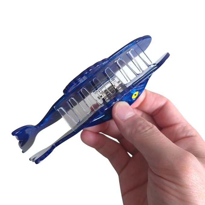 Novelty Blue Whale Hair Clips,Cute Acetate Hair Clip,Big Claw Clips for Women