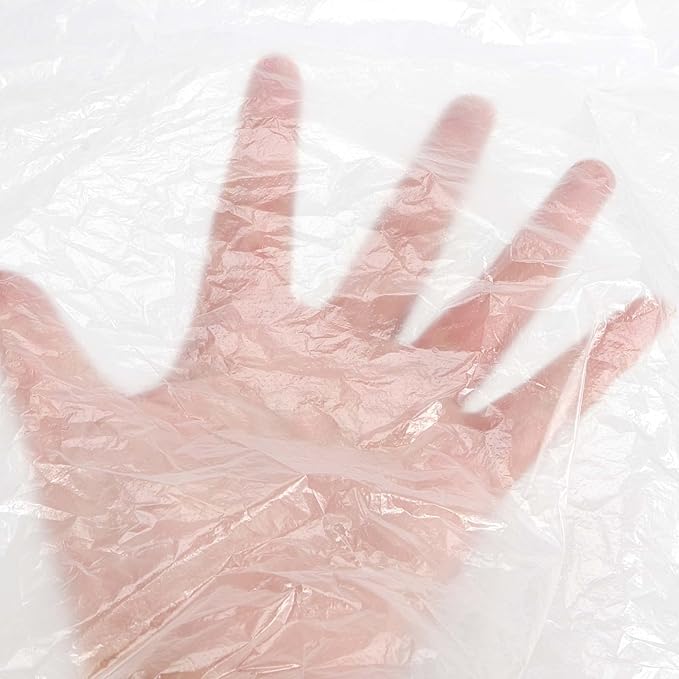 400 Pcs 35 x 47 Inch Disposable Clear Plastic Hair Salon Capes, Waterproof Barber Capes for Barbershop and Salon