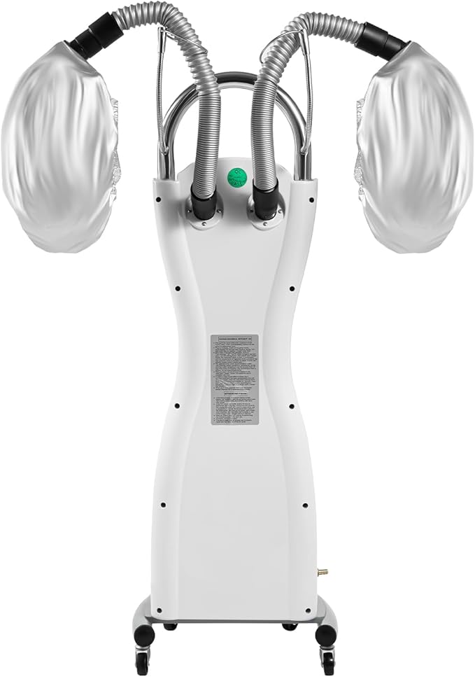 Hair Steamer Professional Hair Salon Steamer,Hair Steamer with Temperature and Time Adjustment (700W White)