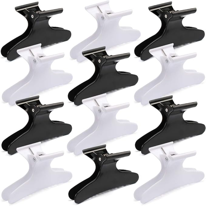 Ondder Hair Clips for Styling and Sectioning - Butterfly Pro Salon Clamps for Cutting, Coloring Hair, Hair Accessories for Women