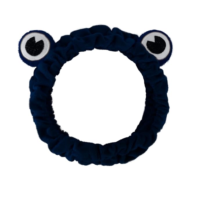 Jowmoy blackish green Frog Eye Elastic Headband - Versatile for Spa, Skincare, Makeup, Face Wash, Fun Gift for Women (1 Pack)