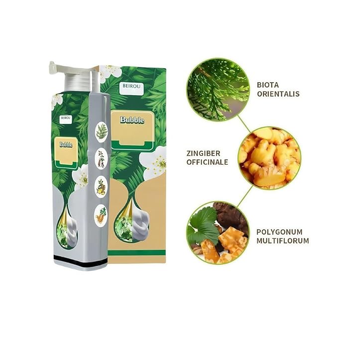 200 ML Natural Plant Bubble Hair Dye, Pure Plant Extract for Grey Hair Color Bubble Dye (Wine Red)
