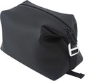 6"x 11" 6L Large Silicone Toiletry Bag,Waterproof Leakproof Foldable Travel Organizer,Dopp Kit Alternative for Men & Women,Black