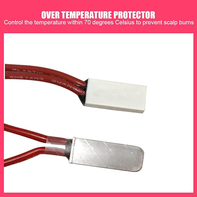 3 Gears Hair Steamer Cap, Electric Heated Hair Cap with US 110V Plug, PU Heat Cap for Deep Conditioning with Drawstring for Improving Hair Dryness, 5.9x6.7in