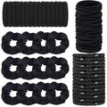 Hair Ties for girls 4 popular styles Hair Elastics (15pcs No Damage Hair Ties 50pcs High Elastic Ties 15pcs Ponytail Holders 12 Satin Scrunchies) Pain-free No Crease multiple colors for all hair types