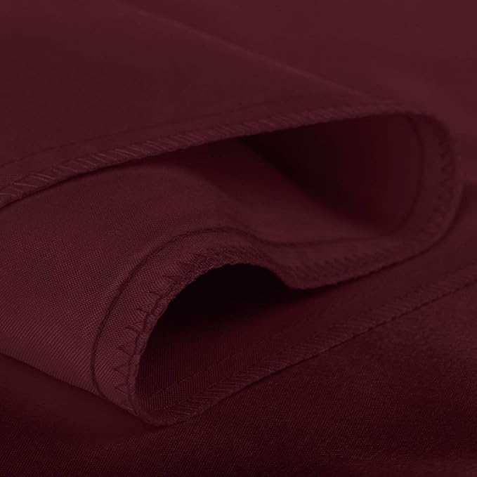 BLISSFORD Satin Pillowcase with Zipper, for Hair and Skin Care, Feels Soft and Cool Like a Silk Pillowcase, Satin Pillow Cases 2 Pack, Slik Pillow Cover, Burgundy, Standard, Set of 2
