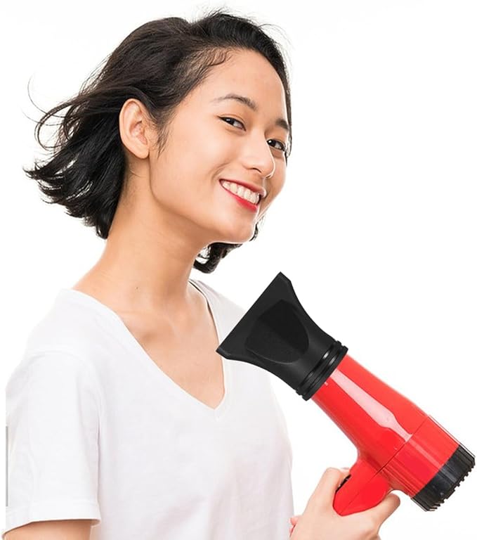 Hair Dryer Nozzle Replacement Universal Attachment Flat Plastic Concentrator Blow Dryer Attachment Hair Dryers Accessories for Outer Diameter 4.5 cm to 4.6 cm