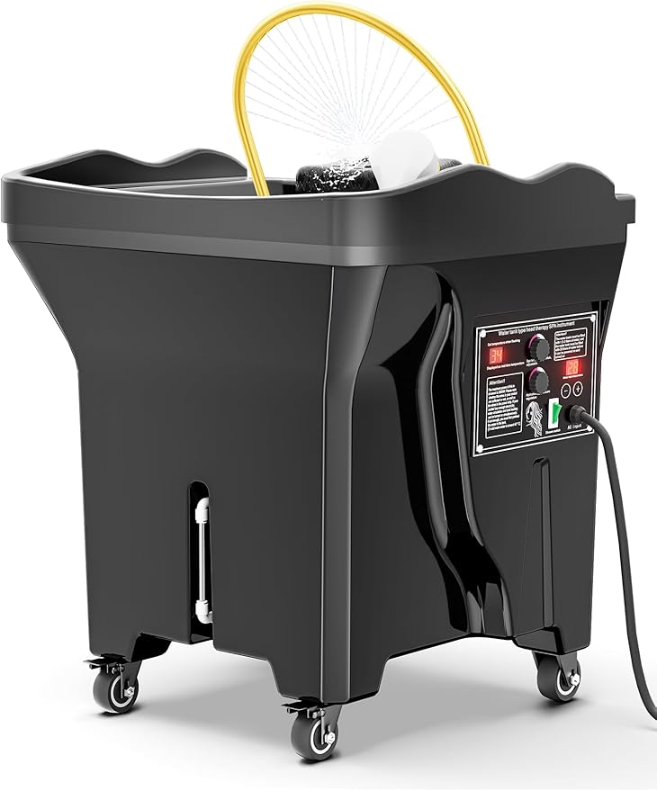Japanese Head spa Equipment, Dual-Control Water Circulation & Heating & Heating, Japanese Scalp Therapy, 60L Tank & Phototherapy for Comprehensive Care.