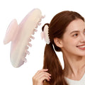 French Hair Claw Clips for Women Grils,4 Inch Strong Hold No Slip Grip Accessories Acetate material,not easily damaged,Thick or Thin Hair (Light Pink)