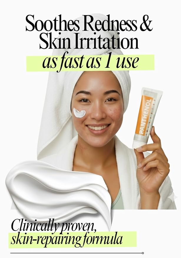 9% Intensive Panthenol Cream with Aloe Vera & Hyaluronic Acid | Deep Moisturizing, After Sun & Tattoo Care, Hair Transplant for All Skin Types | 3.4 Oz/ 100 Ml