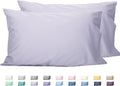 Sunflower King Pillowcases Set of 2, 100% Cotton King Size Pillow Cases 2, 20×40 inches Light Purple, Soft and Breathable