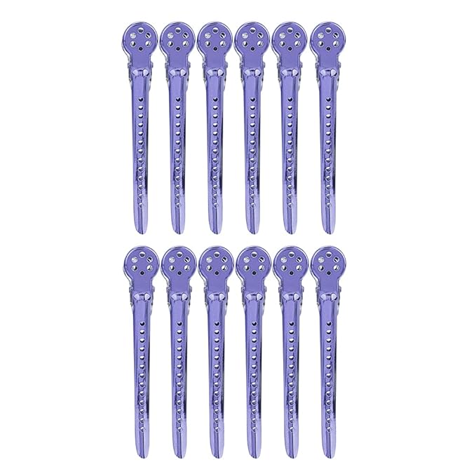 Hair Styling Clips, ANGGREK 12pcs/Box Hair Styling Clips Hairdressing Salon Sectioning Hairpins Duck Billed Hair Cutting Clips for Thick and Thin Hair Salon Styling 6 Colors()