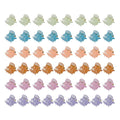 50 PCS Mini Hair Claw Clips， Bangs Strong Grip Multifunction Clamp Clips. (Glitter)