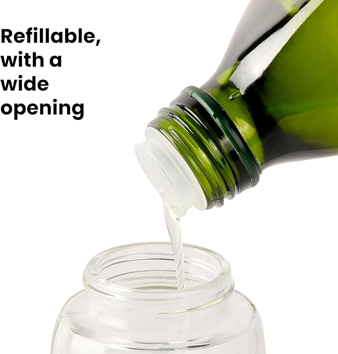 Mistifi Oliver Oil Sprayer for cooking, Spray bottle 6oz, Non-Aerosol Refillable Dispenser Oil Mister FS600 Less is More