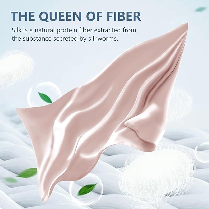 Silk Pillow Cases King Size 100% Mulberry Silk Pillowcase for Hair & Skin 22 Momme Both Sided Grade 6A Silk Cooling Soft Breathable 20 x 36 Inches with Hidden Zipper 1PC, Pink
