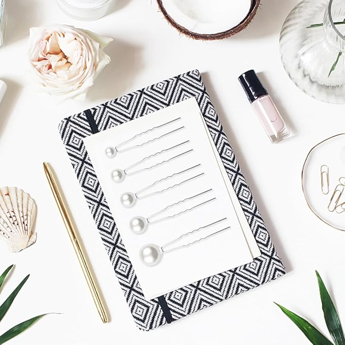 ELANE 36 Pcs Pearl Hair Pins and Bridal Accessories with Pearl Bobby Pins for Wedding Hairstyles (Silver)