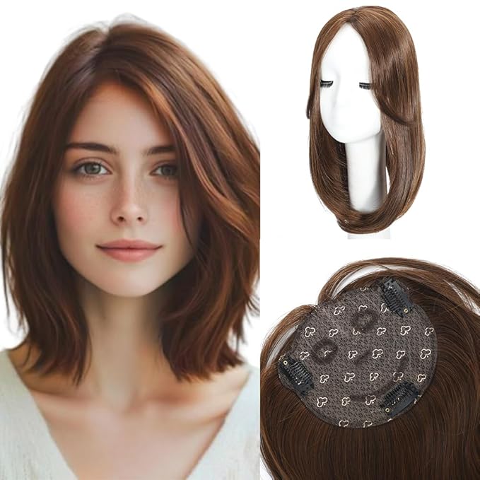 Hair Toppers for Women with Thinning Hair Toppers 360° 3D Topper Hair Pieces for Women Smiling Style Leads Fashion