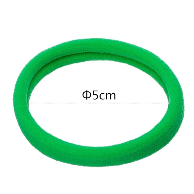 EBOOT 20 Pieces Large Stretchy Hair Ties Elastic Braids Bands Ponytail Holders Headband for Thick Heavy and Curly Hair School Home(5 cm in Diameter, 1 cm in Width,Multicolor)