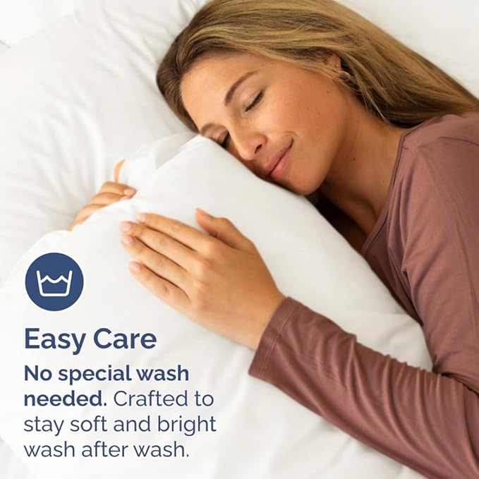 Queen Pillow Cases - 4 Pack - Super Soft Pillowcase Covers - Envelope Enclosure - Hotel Quality Pillow Protectors - Wrinkle Free, Fade & Stain Resistant - Machine Washable - 20" x 30" (Antique White)