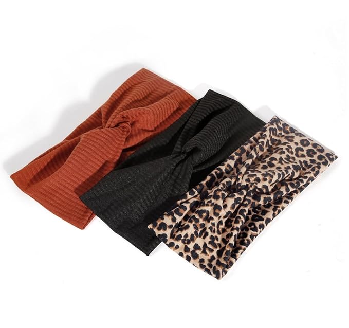 Tobeffect Headbands for Women Non Slip for Short Hair. Yoga Workout Running Sport Elastic Hair Bands for Women's Hair Twist Turban Hair Wrap for Girls