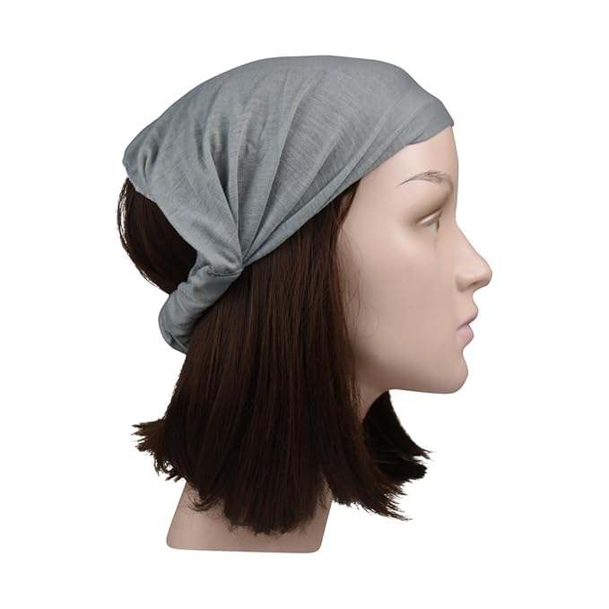 Sea Salt Wide Cotton Head Band Solid Boho Yoga Style Soft Hairband for Women